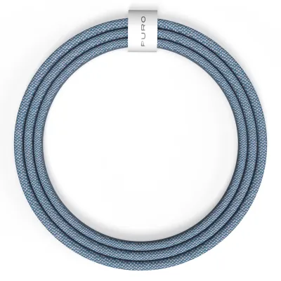 PURO - Kábel USB-C/USB-C, 60 W, Fabrik FABK4, 1,5 m, blue lagon
