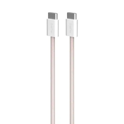 PURO - Kábel USB-C/USB-C, 60 W, Fabrik FABK4, 1,5 m, ružová