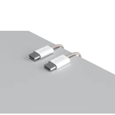 PURO - Kábel USB-C/USB-C, 60 W, Fabrik FABK4, 1,5 m, ružová