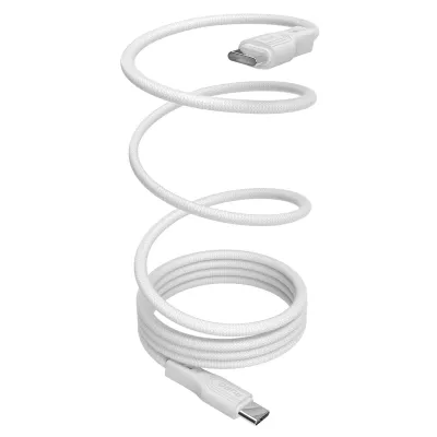 PURO - Kábel USB-C/USB-C, 60 W, magnetický, 1 m, biela