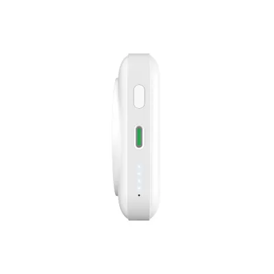 PURO - Bezdrôtová PowerBank 10000 mAh, kompatibilná s MagSafe, so stojanom, biela