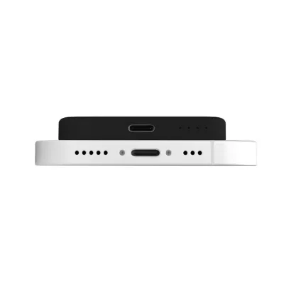 PURO - PowerBank 4200 mAh 5 W, kompatibilná s MagSafe, Mini Power Mag, USB-C, čierna