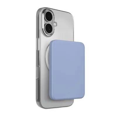 PURO - PowerBank 4200 mAh, kompatibilná s MagSafe, Mini Power Mag, USB-C, modrá