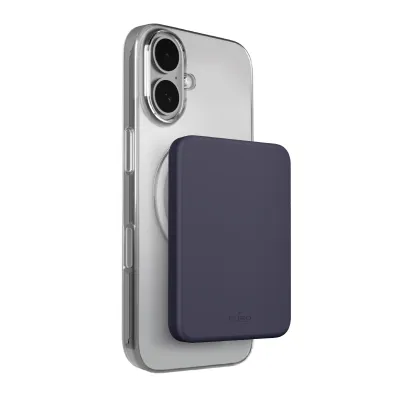 PURO - PowerBank 4200 mAh, kompatibilná s MagSafe, Mini Power Mag, USB-C, tmavá modrá