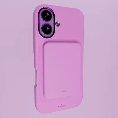 PURO - Bezdrôtová PowerBank 4200 mAh 5 W, kompatibilná s MagSafe, Mini Power Mag, USB-C, coraltastic