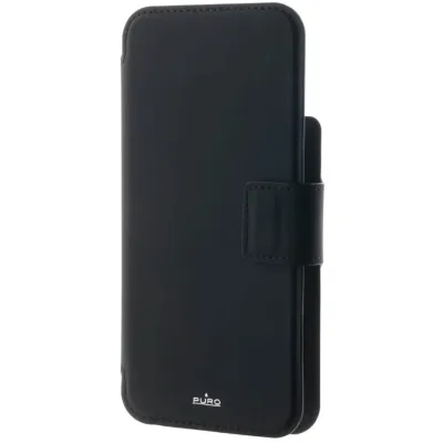 PURO - Puzdro FOLIO s MagSafe pre iPhone 14 Plus/12 Pro Max, čierna