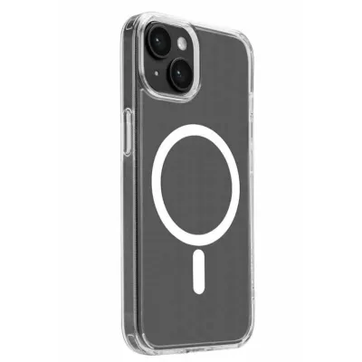 PURO - Puzdro Lite Mag s MagSafe pre iPhone 15, transparentná