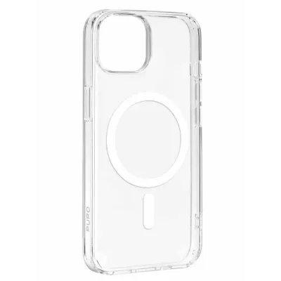PURO - Puzdro Lite Mag s MagSafe pre iPhone 15, transparentná