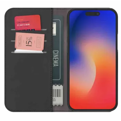 PURO - Puzdro Wallet s MagSafe pre iPhone 15 Plus, odnímateľné, čierna