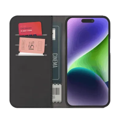 PURO - Puzdro Wallet s MagSafe pre iPhone 15 Pro, odnímateľné, čierna