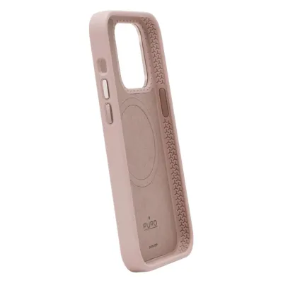 PURO - Puzdro ICON MAG PRO liquid s MagSafe pre iPhone 15 Pro, rose