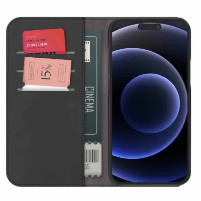 PURO - Puzdro Wallet s MagSafe pre iPhone 15 Pro Max, odnímateľné, čierna