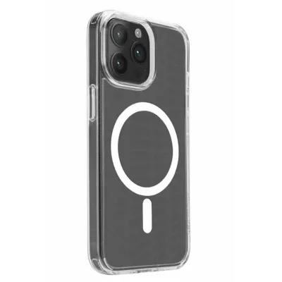 PURO - Puzdro Lite Mag s MagSafe pre iPhone 15 Pro Max, transparentná