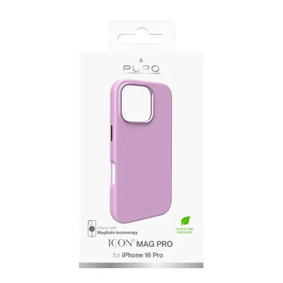 PURO - Puzdro ICON MAG PRO s MagSafe pre iPhone 16 Pro, coraltastic