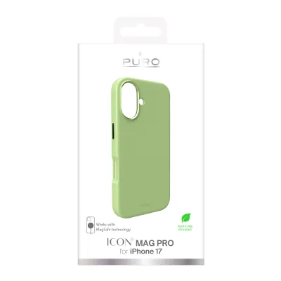 PURO - Puzdro ICON MAG PRO s MagSafe pre iPhone 17, zelená