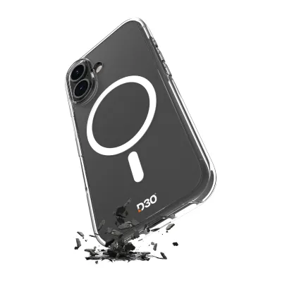 PURO - Puzdro Impact Clear D3O s MagSafe pre iPhone 17, transparentná