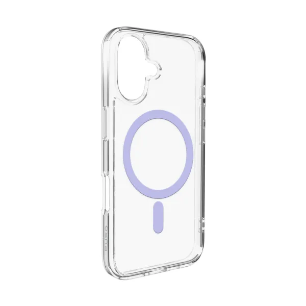 PURO - Puzdro LITE MAG s MagSafe pre iPhone 17, transparentná/ružová