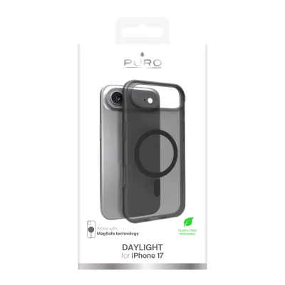 PURO - Puzdro DAYLIGHT s MagSafe pre iPhone 17 Air, čierna