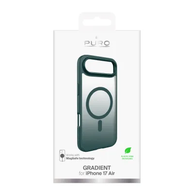 PURO - Puzdro Gradient s MagSafe pre iPhone 17 Air, petroleum green