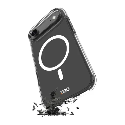 PURO - Puzdro Impact Clear D3O s MagSafe pre iPhone 17 Air, transparentná