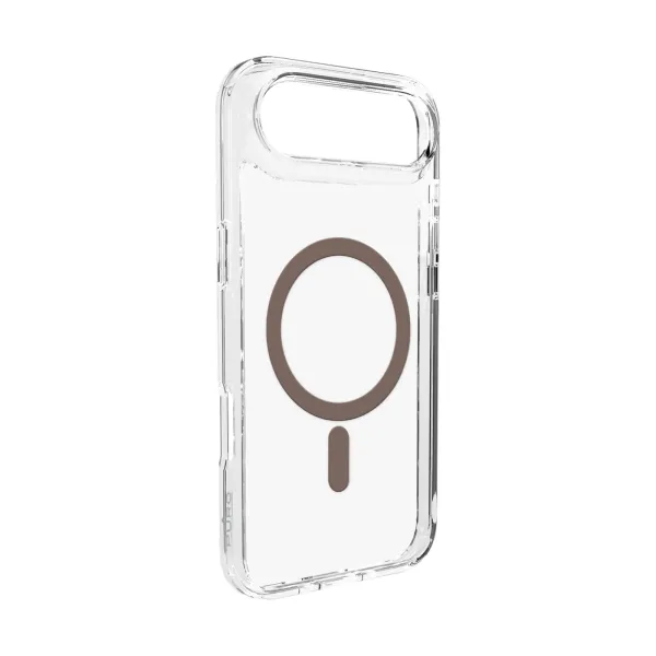 PURO - Puzdro LITE MAG s MagSafe pre iPhone 17 Air, transparentná/čokoládová