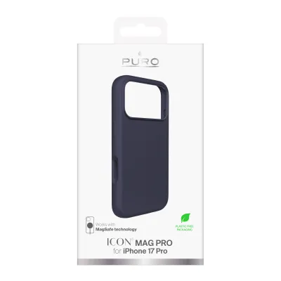 PURO - Puzdro ICON MAG PRO s MagSafe pre iPhone 17 Pro, tmavá modrá