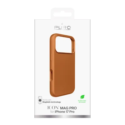 PURO - Puzdro ICON MAG PRO s MagSafe pre iPhone 17 Pro, oranžová