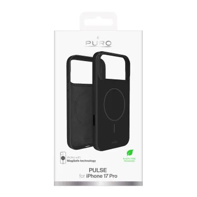 PURO - Puzdro PULSE s MagSafe pre iPhone 17 Pro, čierna
