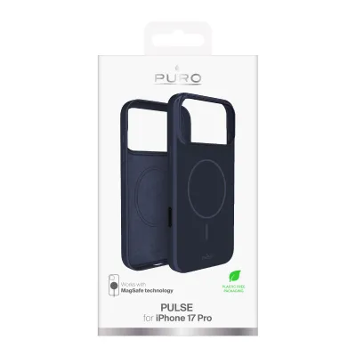 PURO - Puzdro PULSE s MagSafe pre iPhone 17 Pro, crown blue