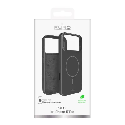 PURO - Puzdro PULSE s MagSafe pre iPhone 17 Pro, tmavá šedá