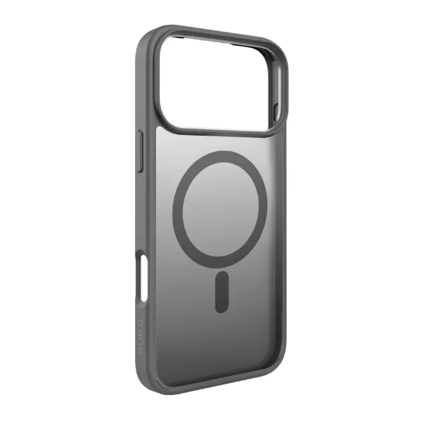 PURO - Puzdro Gradient s MagSafe pre iPhone 17 Pro Max, tmavá šedá