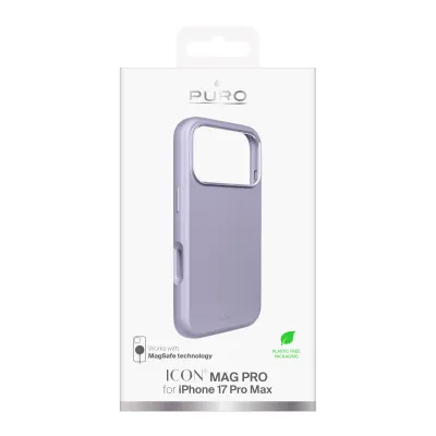 PURO - Puzdro ICON MAG PRO s MagSafe pre iPhone 17 Pro Max, ružová