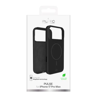 PURO - Puzdro PULSE s MagSafe pre iPhone 17 Pro Max, čierna
