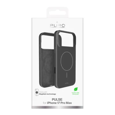 PURO - Puzdro PULSE s MagSafe pre iPhone 17 Pro Max, tmavá šedá