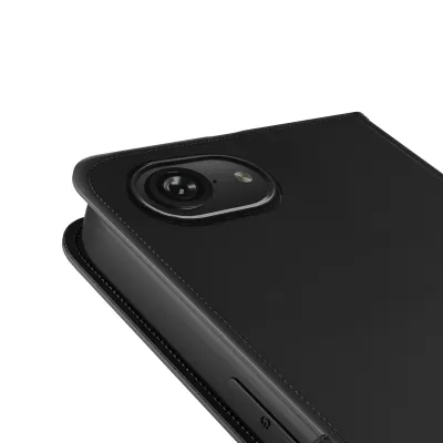 PURO - Puzdro Wallet Stand pre iPhone 17e/16e, odnímateľné, čierna