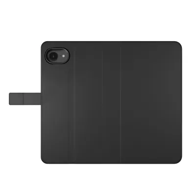 PURO - Puzdro Wallet Stand pre iPhone 17e/16e, odnímateľné, čierna