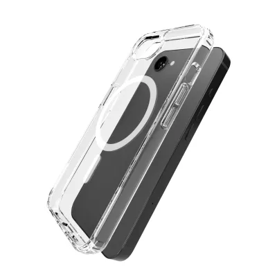 PURO - Puzdro LITE MAG s MagSafe pre iPhone 17e/16e, transparentná
