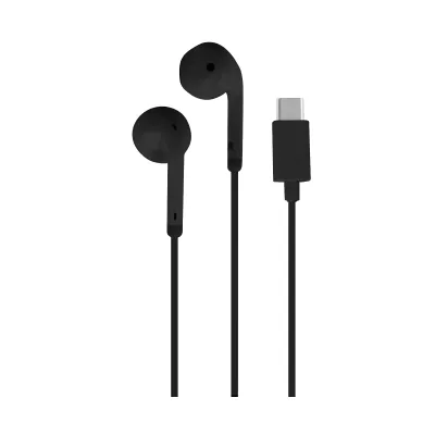 PURO - Slúchadlá In-Ear FILO s mikrofónom, USB-C, čierna