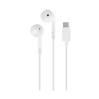 PURO - Slúchadlá In-Ear FILO s mikrofónom, USB-C, biela