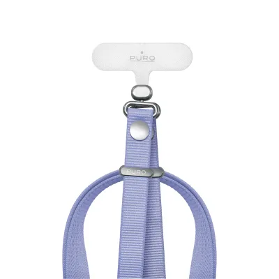PURO - Náhrdelník Move Lace pre smartfóny, lavander blue