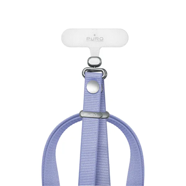 PURO - Náhrdelník Move Lace pre smartfóny, lavander blue