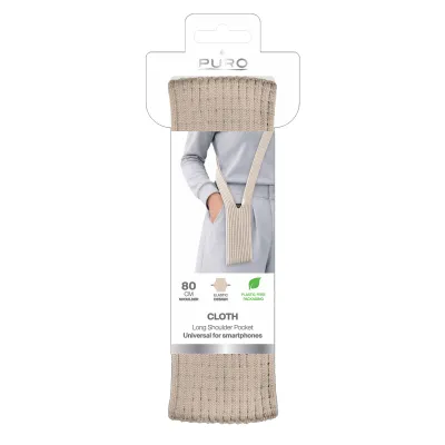 PURO - Crossbody Phone Pocket, univerzálny, Sandshell