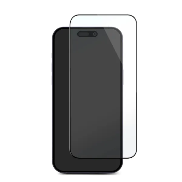 PURO - Tvrdené sklo Flex D3O pre iPhone 15, transparentná