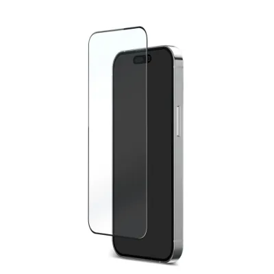 PURO - Tvrdené sklo Flex D3O pre iPhone 15, transparentná