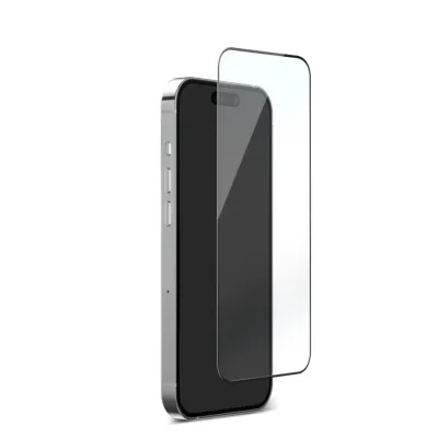 PURO - Tvrdené sklo Flex D3O pre iPhone 15, transparentná