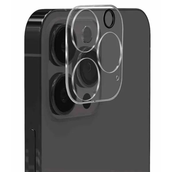 PURO - Ochranný kryt objektívu pre iPhone 15 Pro/15 Pro Max, transparentná