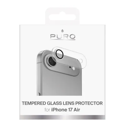 PURO - Ochranný kryt objektívu pre iPhone 17 Air, transparentná
