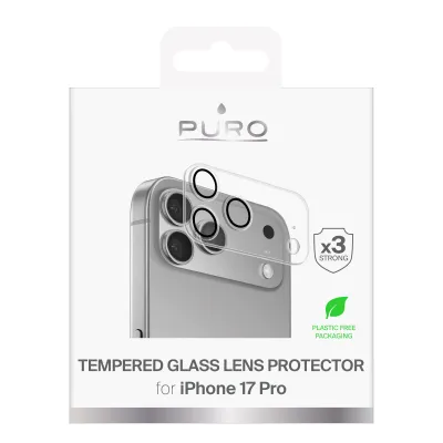 PURO - Ochranný kryt objektívu pre iPhone 17 Pro, transparentná