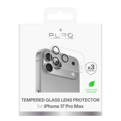 PURO - Ochranný kryt objektívu pre iPhone 17 Pro Max, transparentná