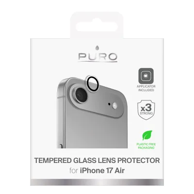 PURO - Ochranný kryt objektívu Lens pre iPhone 17 Air, transparentná